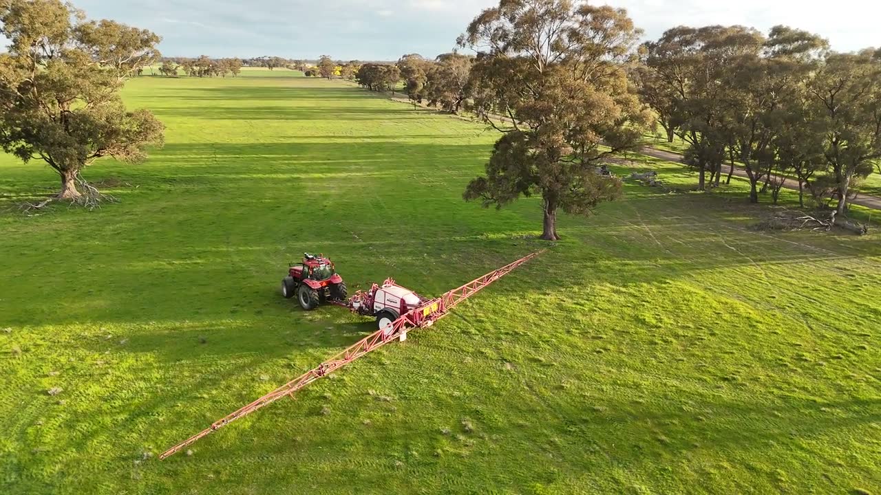 Ornata-operated machinery in the paddock