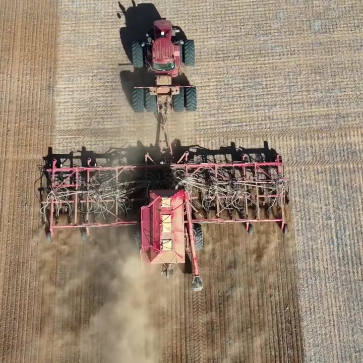 Ornata-equipped tractor working a paddock